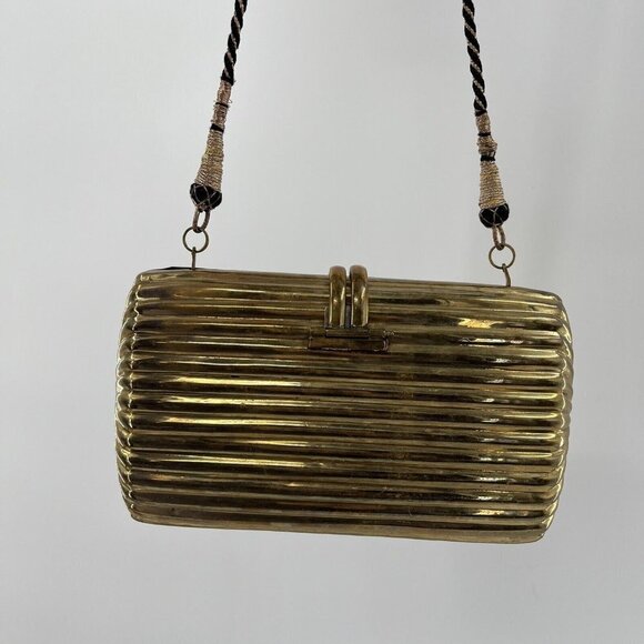 Brass Clutch Pillow Rope Handle 7.5"x4.5" - Picture 3 of 9